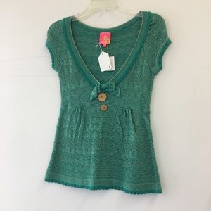 Manoush Green Knit Top